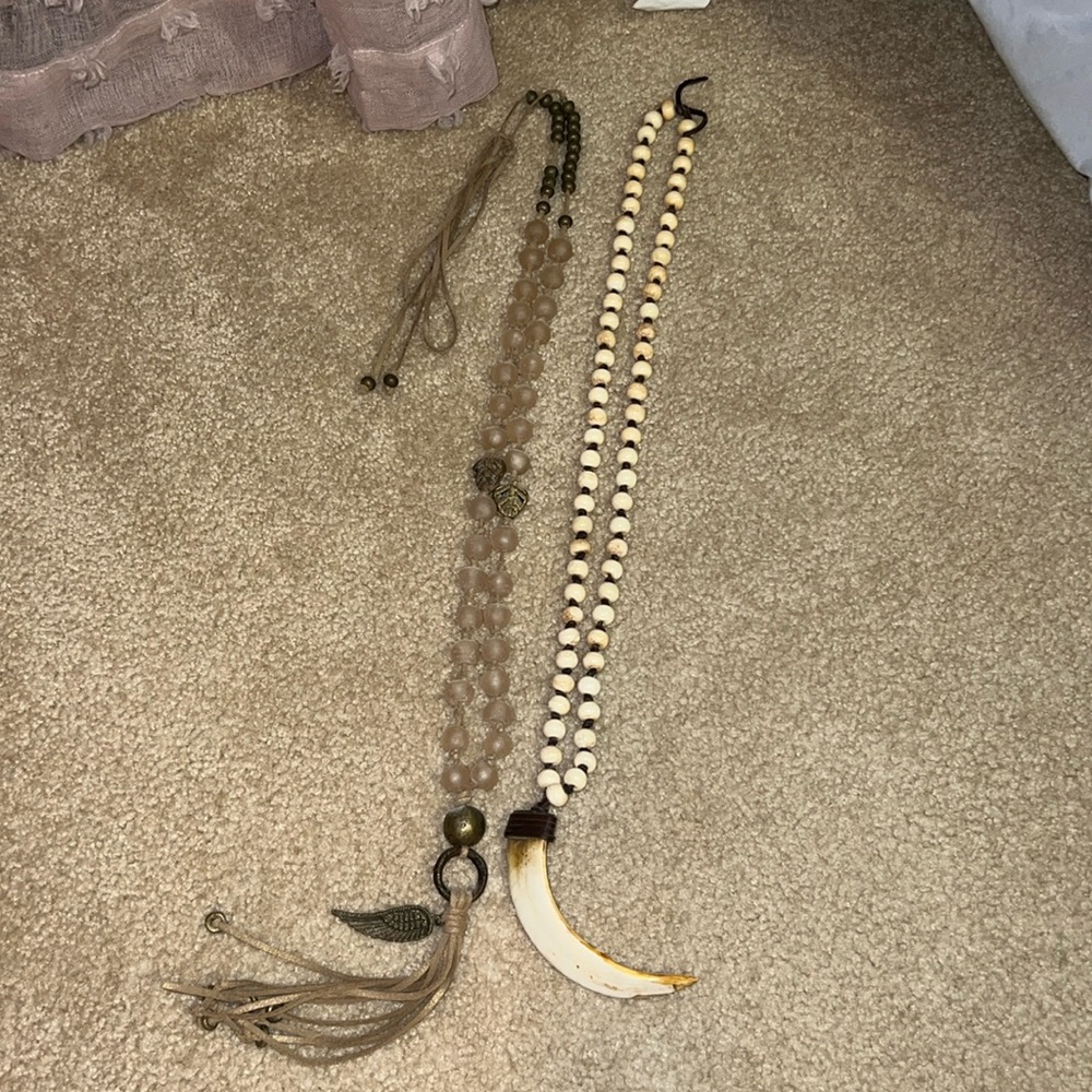 2 Handmade necklaces from a local designer!